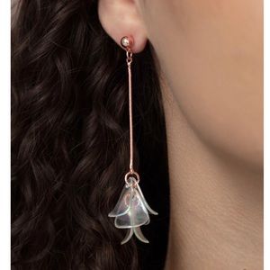 Paparazzi Copper Keep Them in Suspense Dangle Earrings
